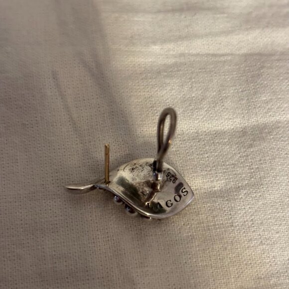 Beautiful Lagos Caviar Sterling Silver Earrings (925) with Lagos pouch - Picture 11 of 16